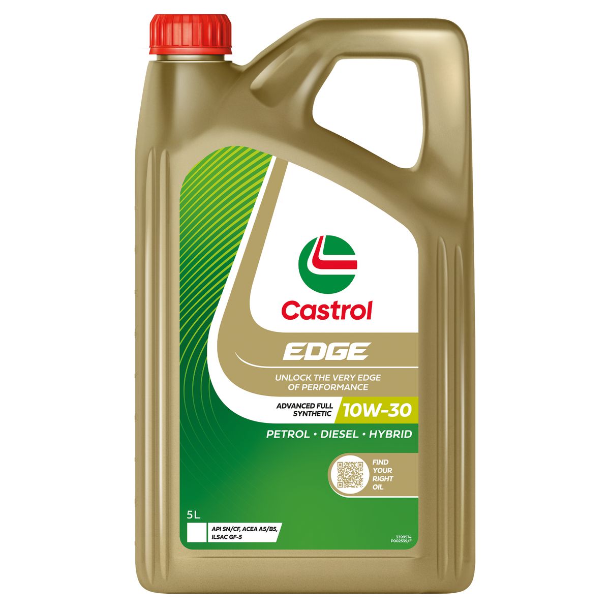 Castrol EDGE Full Synthetic Engine Oil 10W-30 5L - 3399574