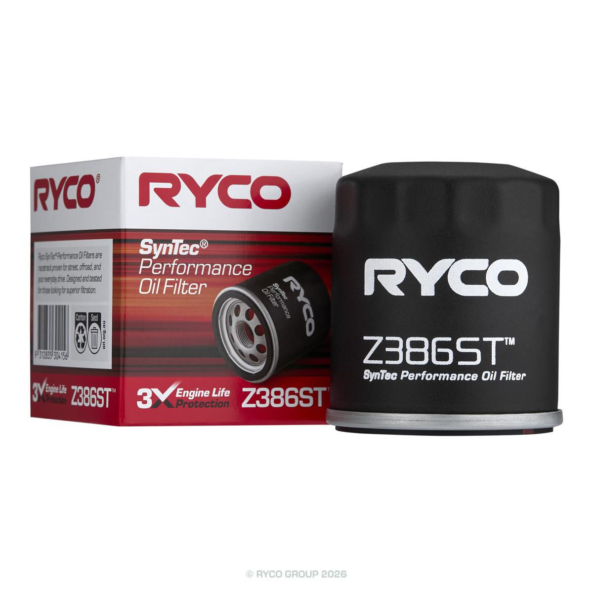 Ryco Syntec Oil Filter - Z386ST