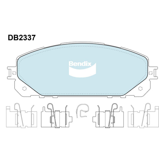 Bendix 4WD Brake Pads Set Front - DB2337-4WD