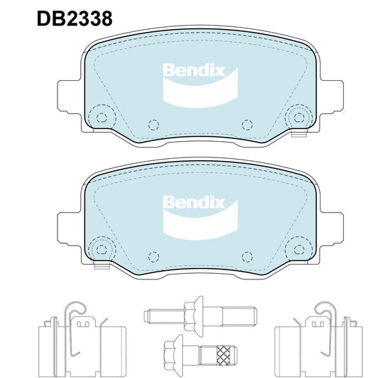 Bendix 4WD Brake Pads Set Rear - DB2338-4WD