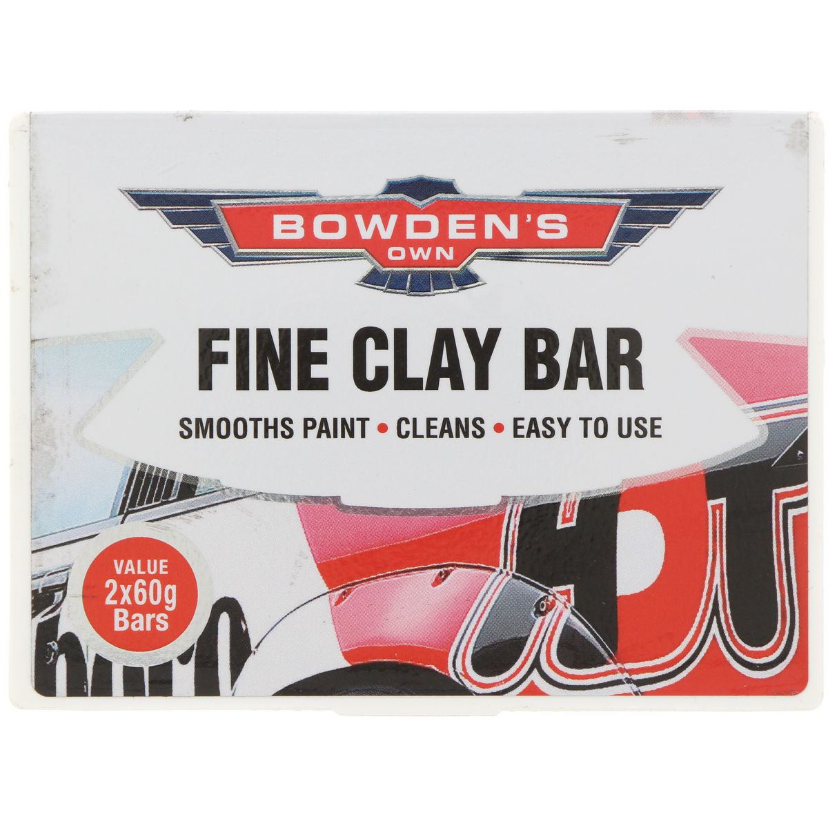 Bowden's Own Fine Clay Bar 60gm 2 Pack - BOFCB