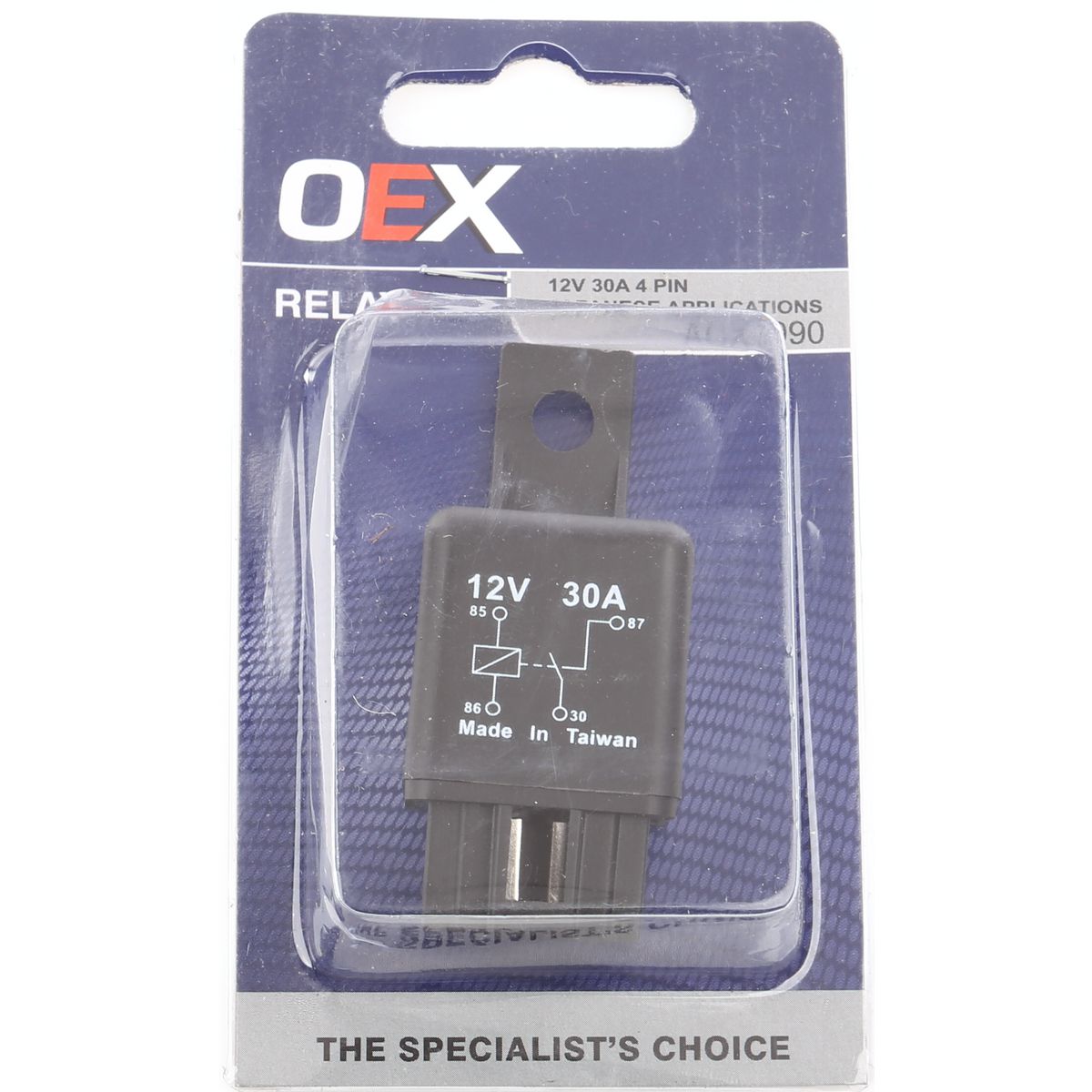 OEX Mini Relay 12V Normally Open 30A - ACX1990