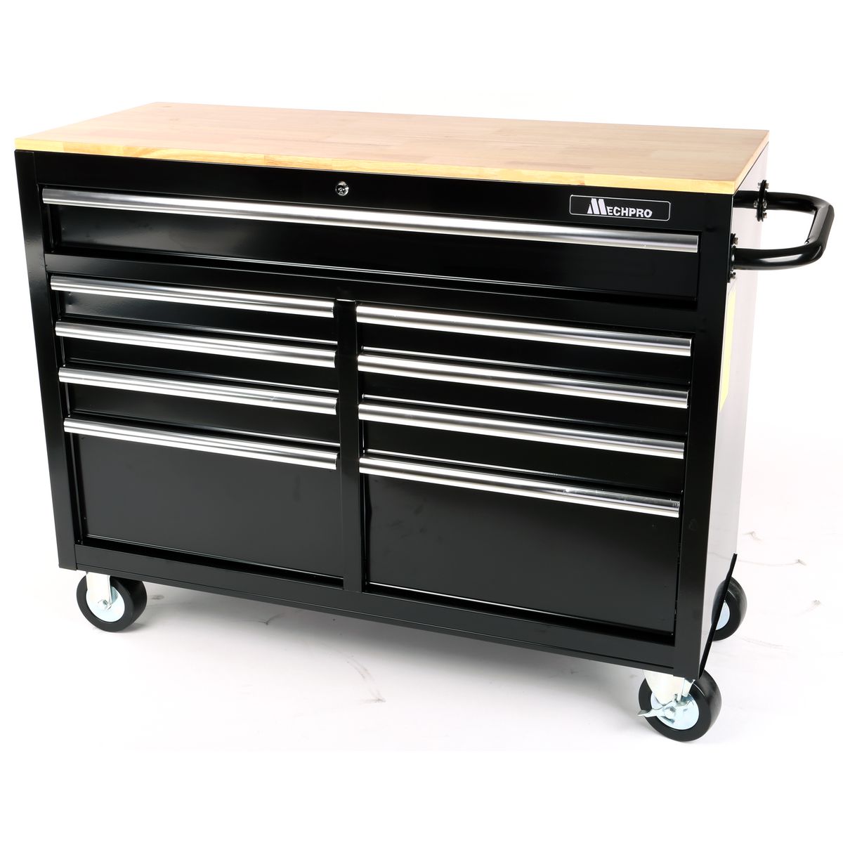 Mechpro Blue 9 Drawer Tool Trolley 46In Black - MPTT9D-46IN