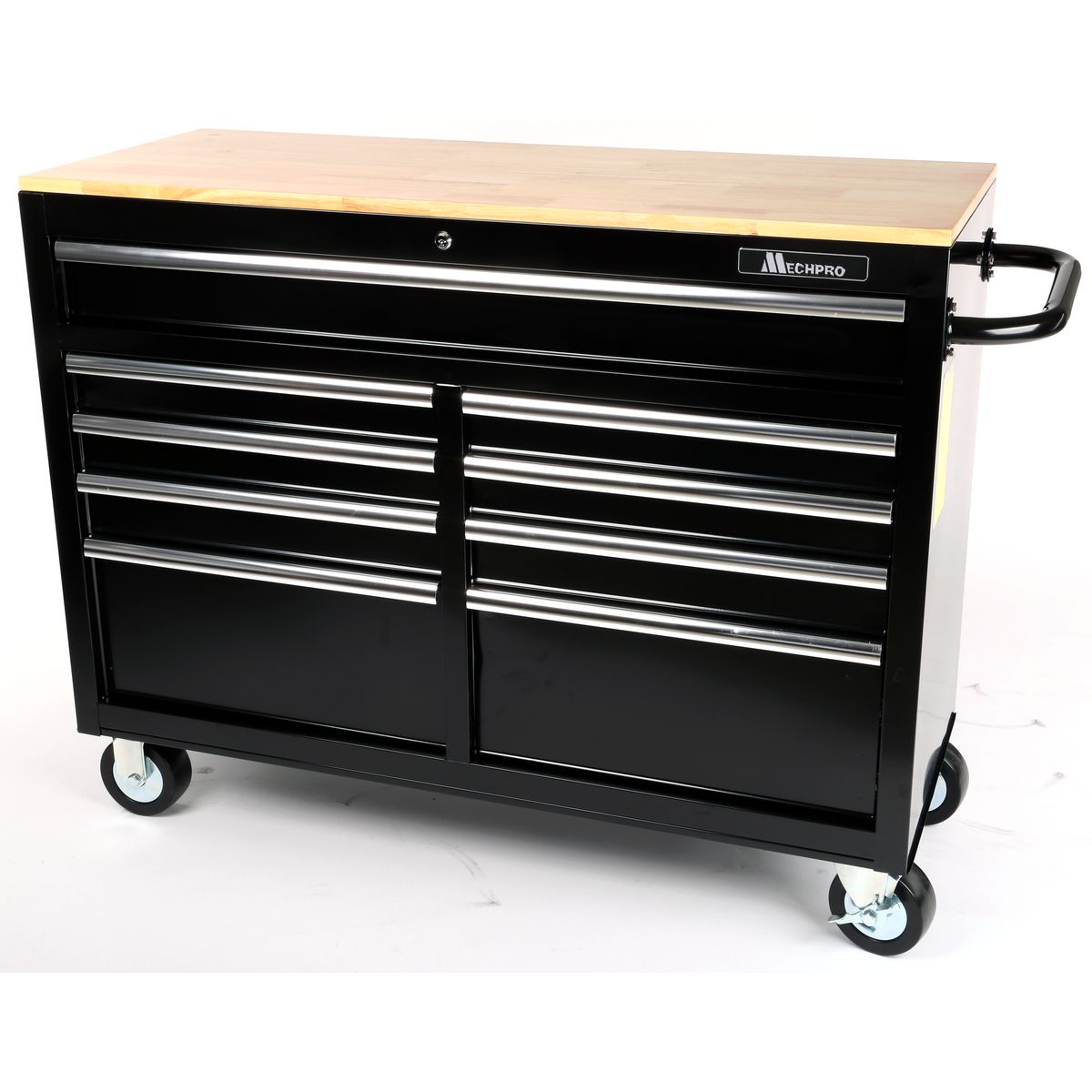 Mechpro Blue 9 Drawer Tool Trolley 46In Black - MPTT9D-46IN