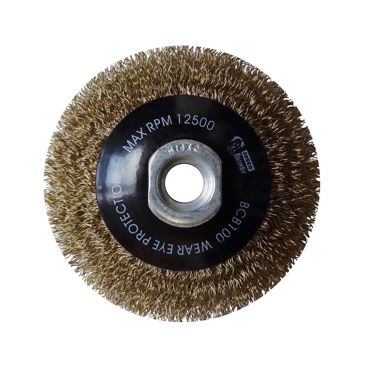 JOSCO Brush Bevel 100mm Multi Thread 0.30 Crimped Wire - BCB100