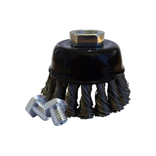 JOSCO Brush Cup 75mm Multi Thread 0.50 Twist Knot Wire - BTC65