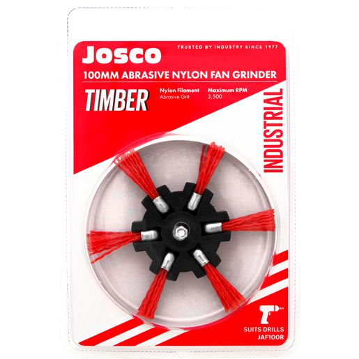 JOSCO 100mm Abrasive Nylon Fan Grinder - JAF100R