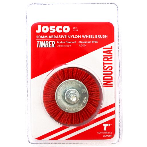 JOSCO 50mm Abrasive Nylon Wheel Brush - JAW50R
