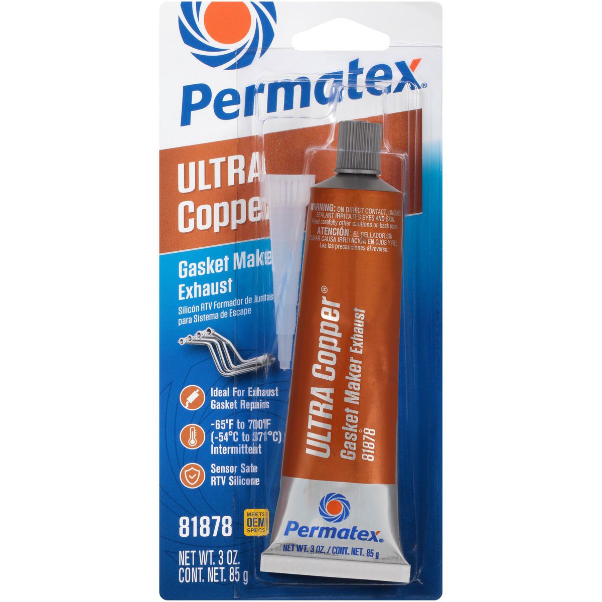 Permatex Ultra Copper Sensor Safe Rtv 85g - PX81878