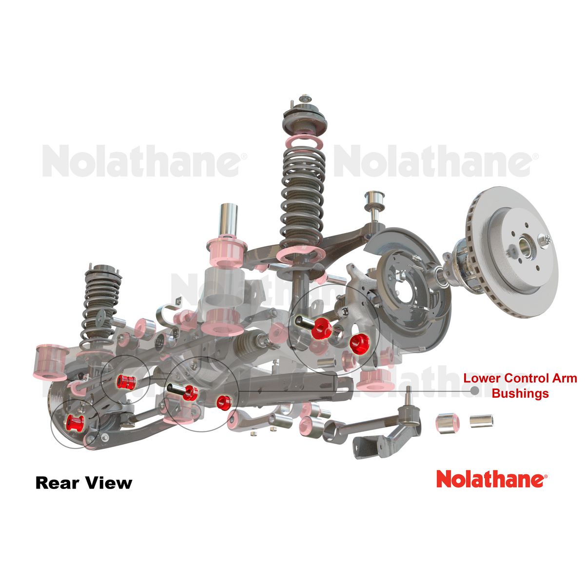 Nolathane Rear Lower Control Arm Bushing Kit - 46406