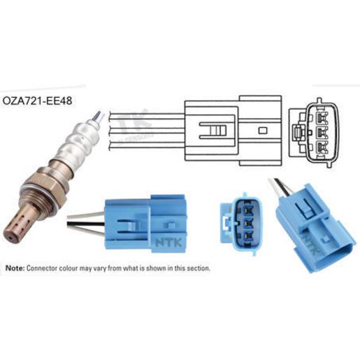 NTK Oxygen Sensor 4 Wire 400mm Cable - OZA721-EE48