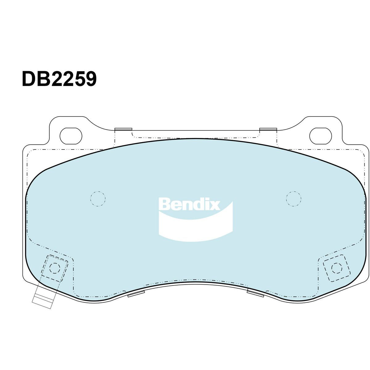 Bendix Heavy Duty Brake Pads Set Front - DB2259HD