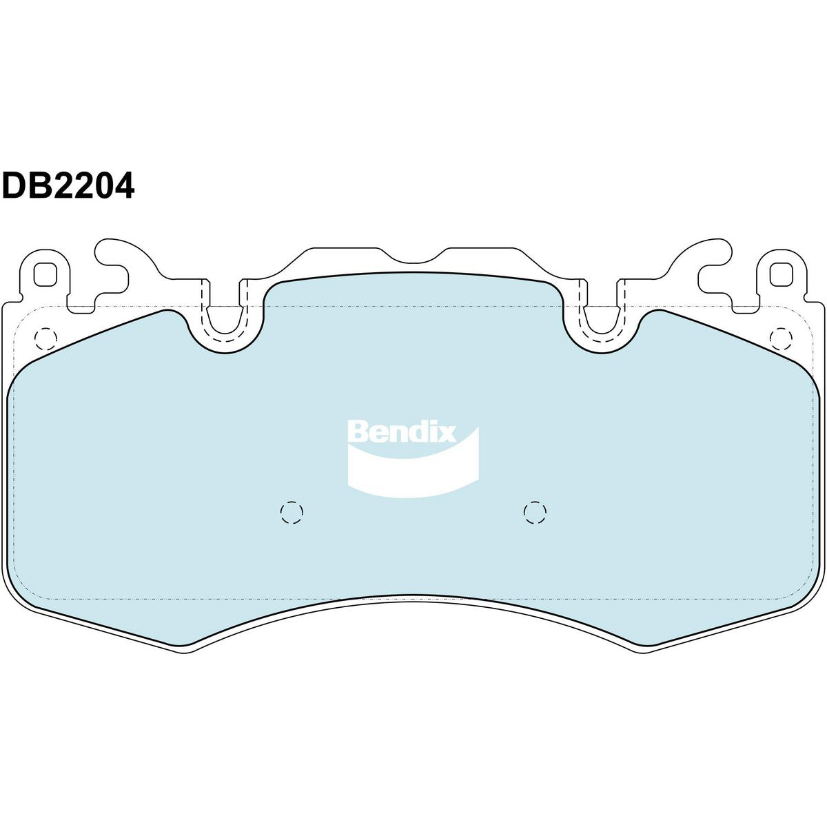 Bendix EURO Brake Pads Set Front - DB2204EURO