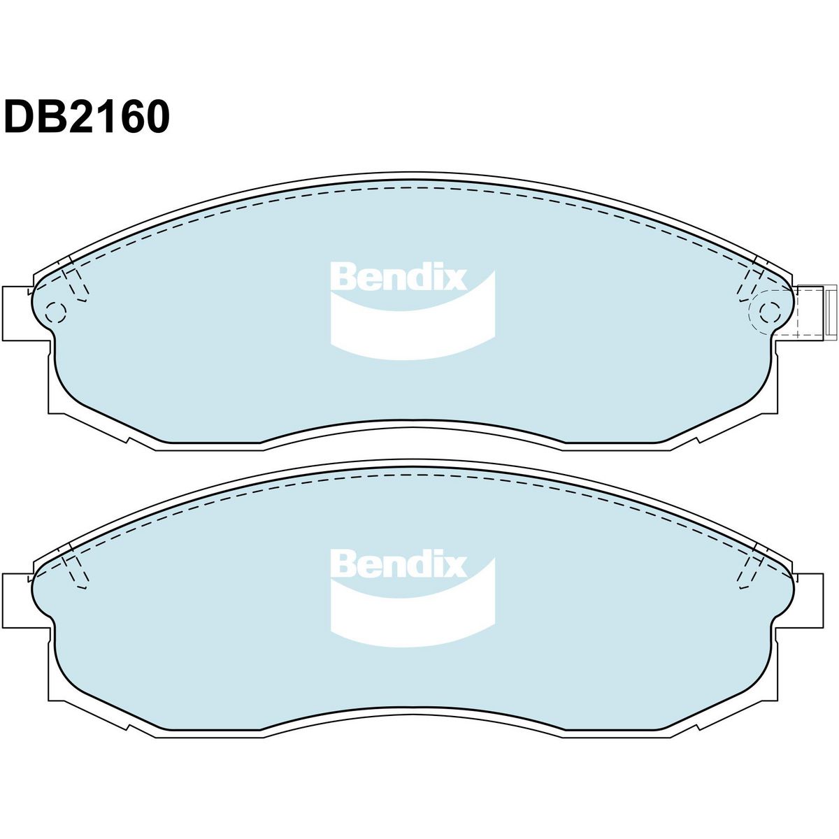 Bendix 4WD Brake Pads Set Front - DB2160-4WD