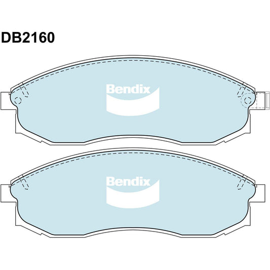 Bendix 4WD Brake Pads Set Front - DB2160-4WD