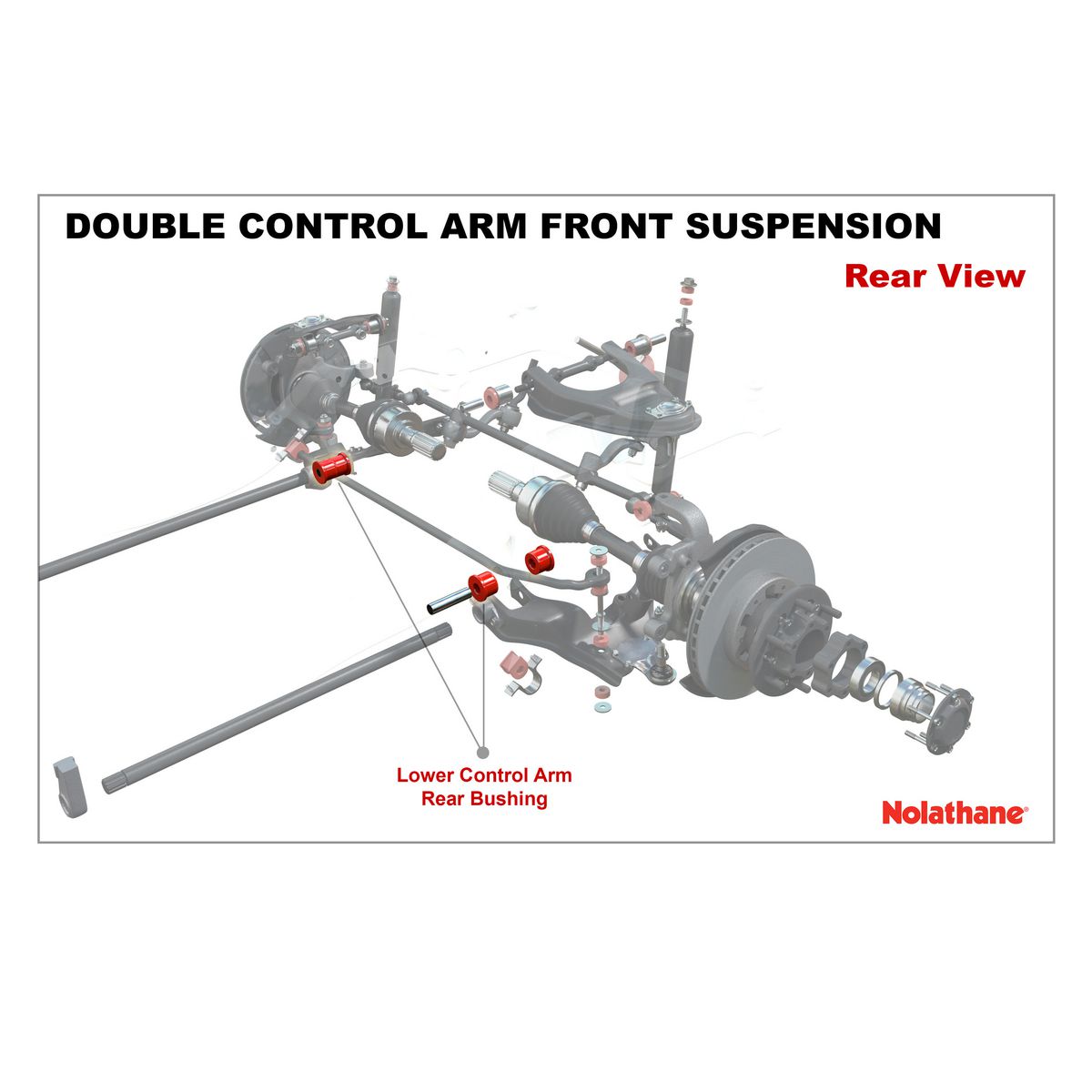 Nolathane Front Lower Control Arm Inner Rear Bushing Kit - 45690