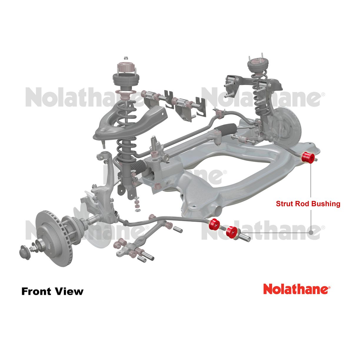 Nolathane Front Strut Rod To Chassis Bushing Kit - 48003