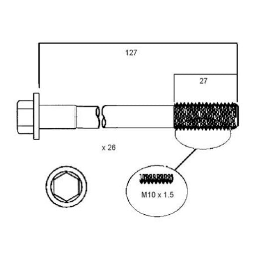 Permaseal Cylinder Head Bolt Set - HBS093