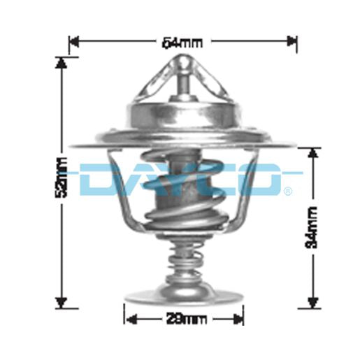 Dayco Thermostat 54mm 82 Degrees C - DT18A