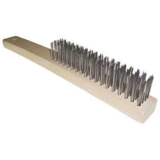 JOSCO 4 Row Stainless Steel Wire Brush - BLH4RSS