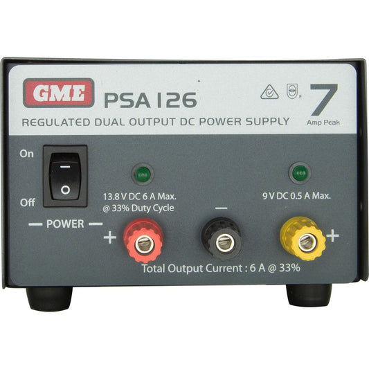 GME Regulated Power Supply 7 Amp Peak - PSA126