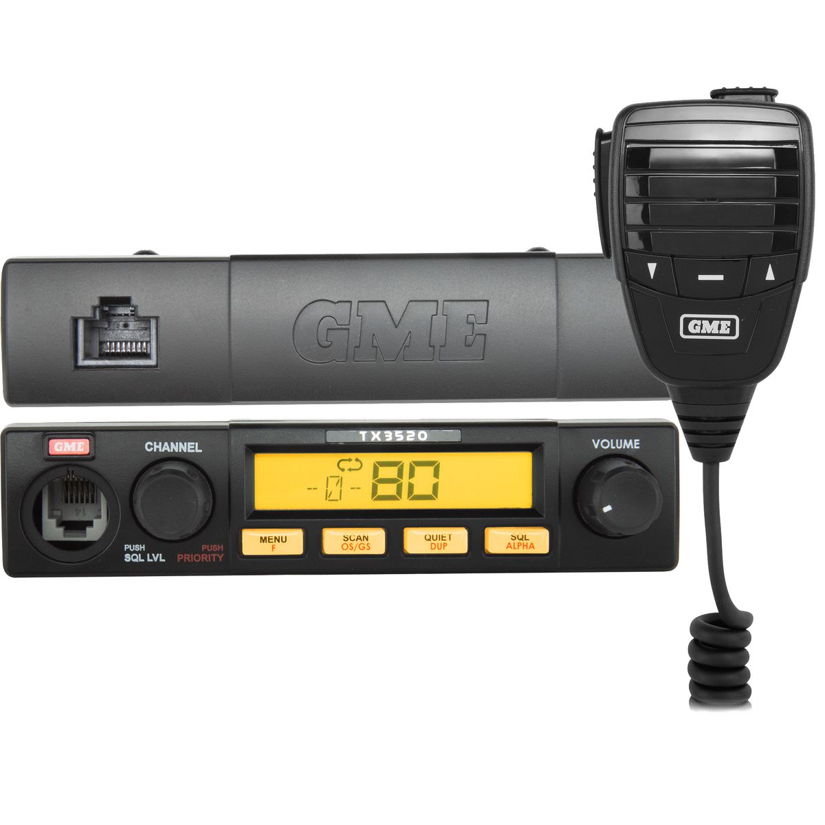 GME UHF CB Radio 5 Watt Compact Remote Head with ScanSuite - TX3520S