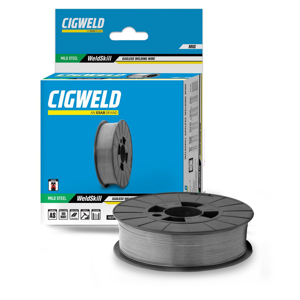 Cigweld Weldskill Gasless Wire 0.8 mm, 0.9Kg Minispool - Wg0908
