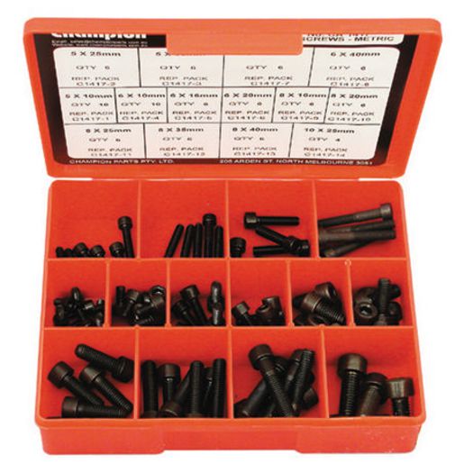 Champion Metric Socket Head Cap Screw Assortment - CA1417