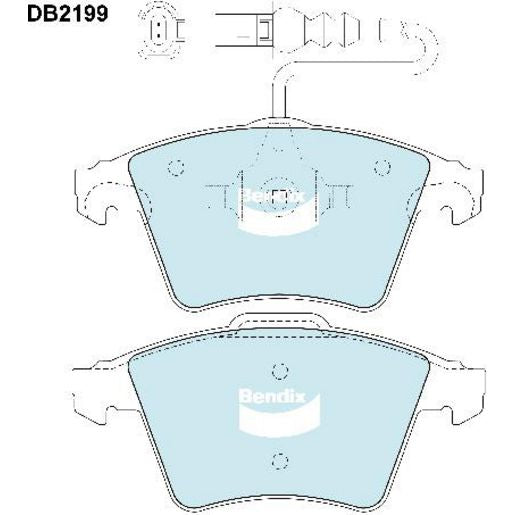 Bendix EURO Brake Pads Set Front - DB2199EURO