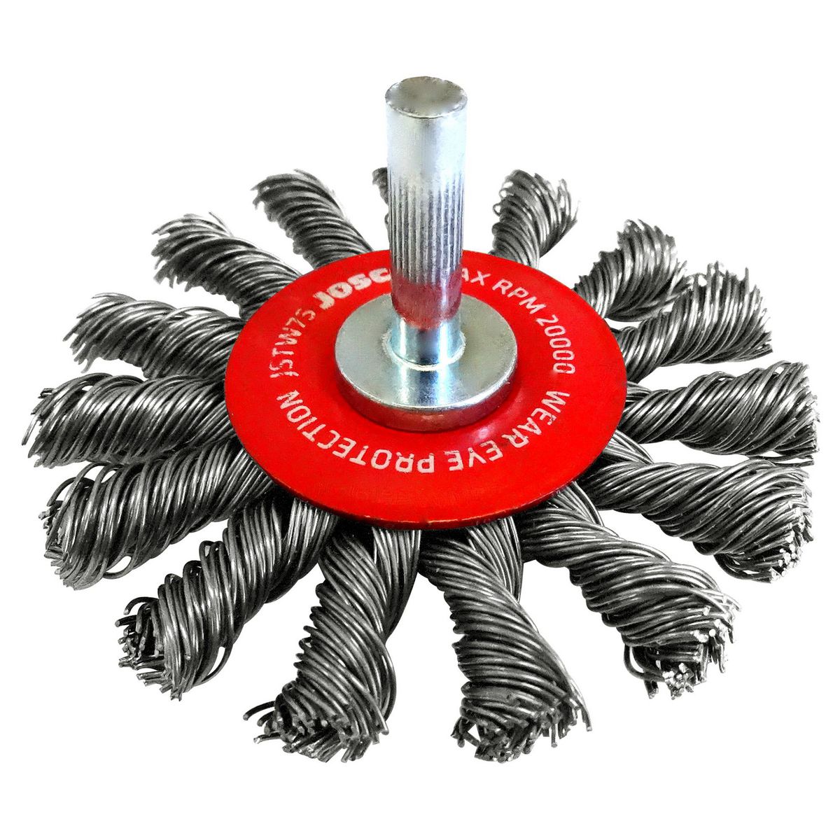JOSCO Brush Wheel TK20 HS 75x1R 6.35 Spindle 0.50 - JSTW75