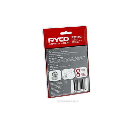 Ryco Spin On Oil Filter Removal Cup - RST222