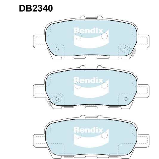 Bendix General CT Brake Pads Set Rear - DB2340GCT