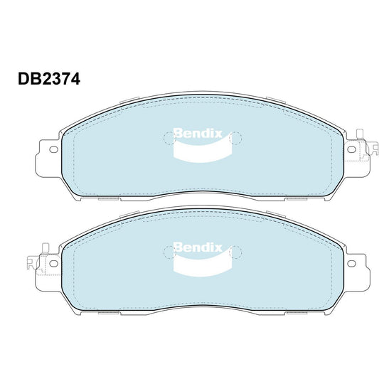 Bendix 4WD Brake Pads Set Front - DB2374-4WD