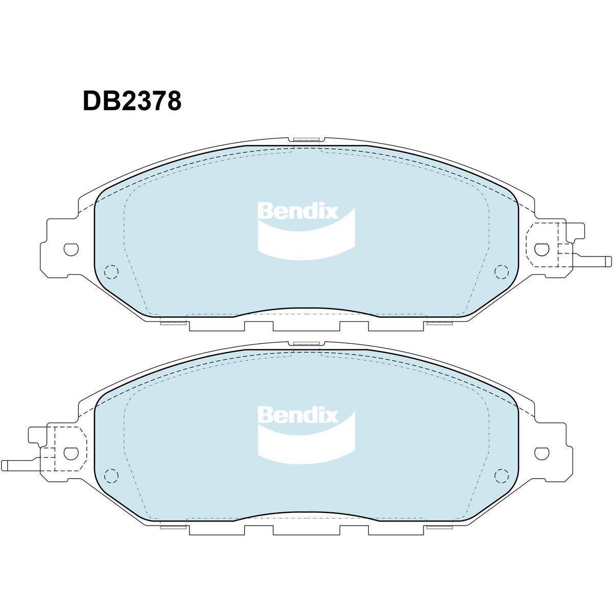 Bendix 4WD Brake Pads Set Front - DB2378-4WD