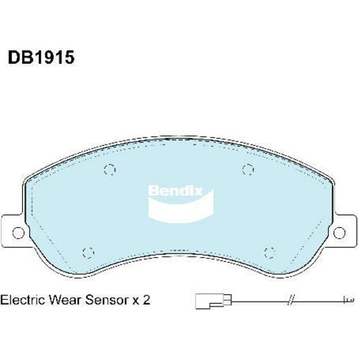 Bendix EURO Brake Pads Set Front - DB1915EURO