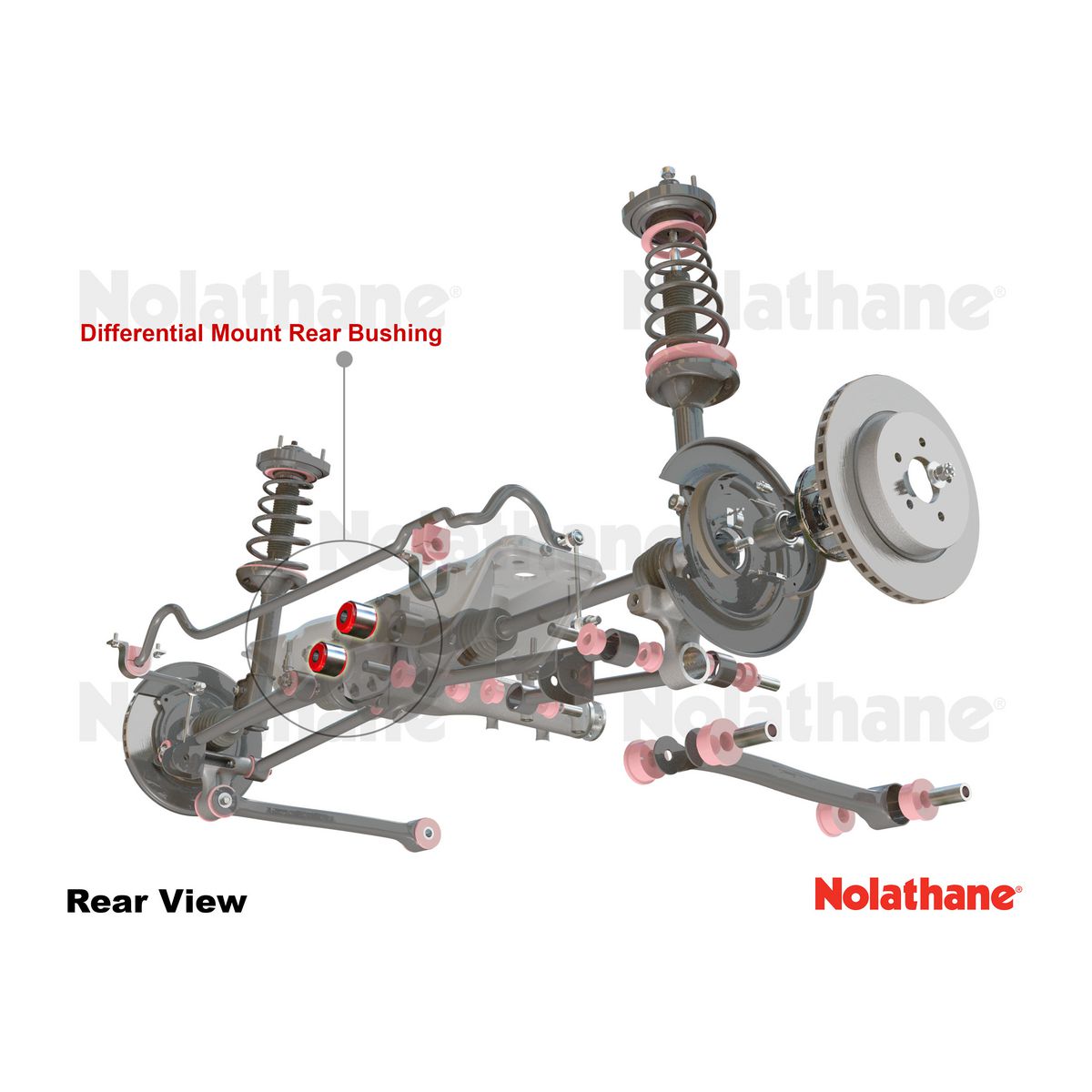 Nolathane Rear Differential Mount Rear Bushing Kit - 49217