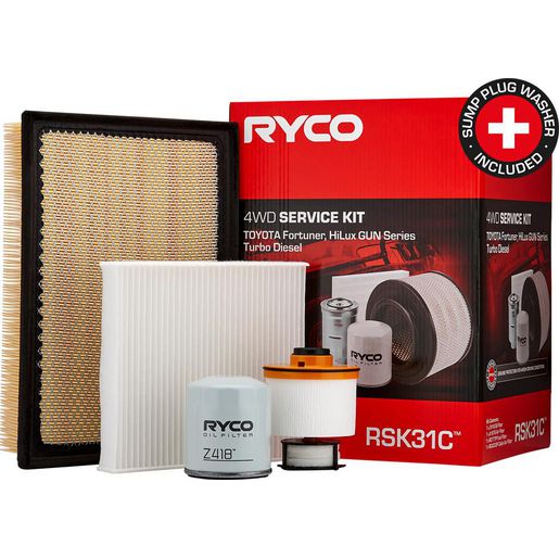 Ryco 4WD Filter Kit to suit Toyota Hilux/Fortuner - RSK31C