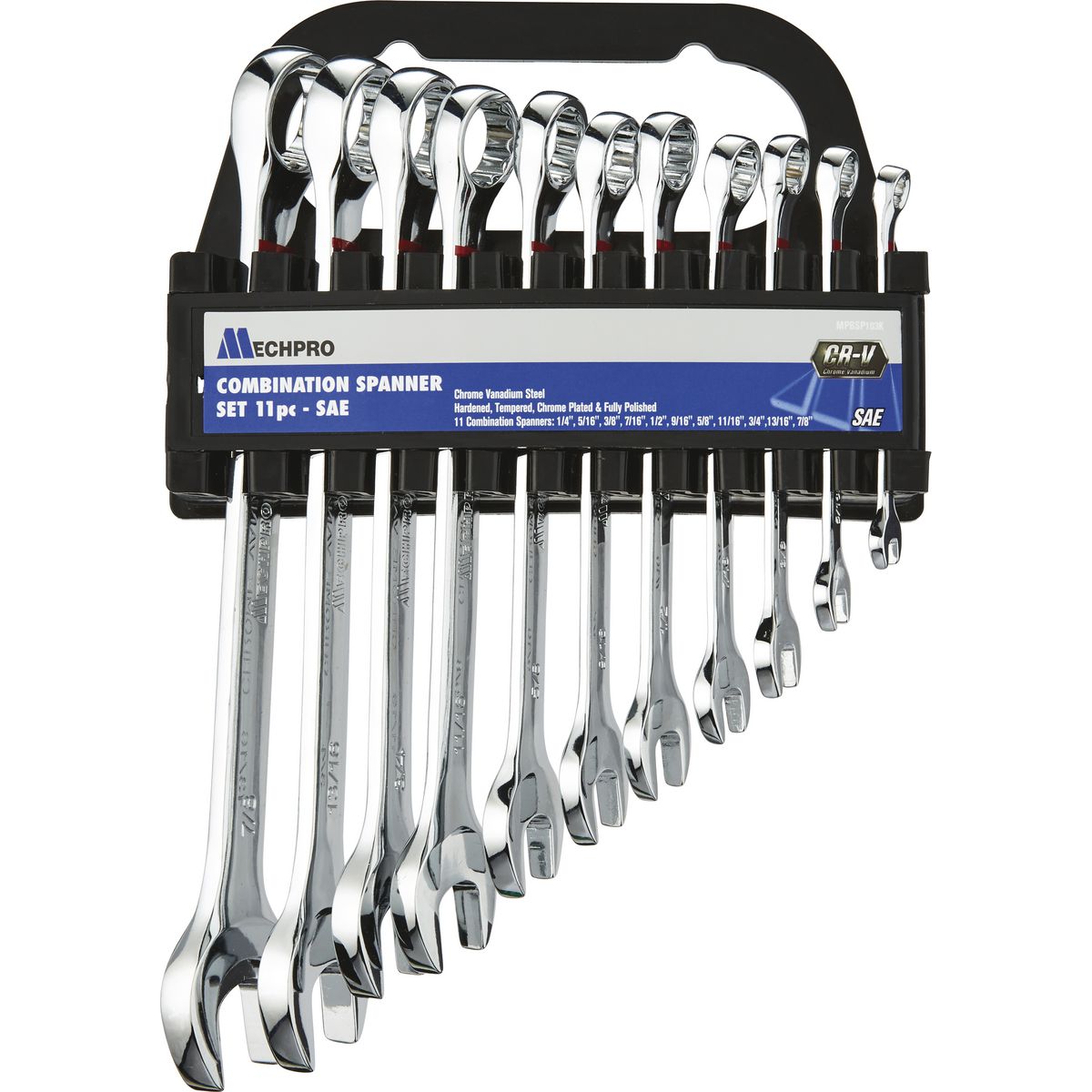 Mechpro Blue Combination Spanner Set SAE 11pc - MPBSP103K