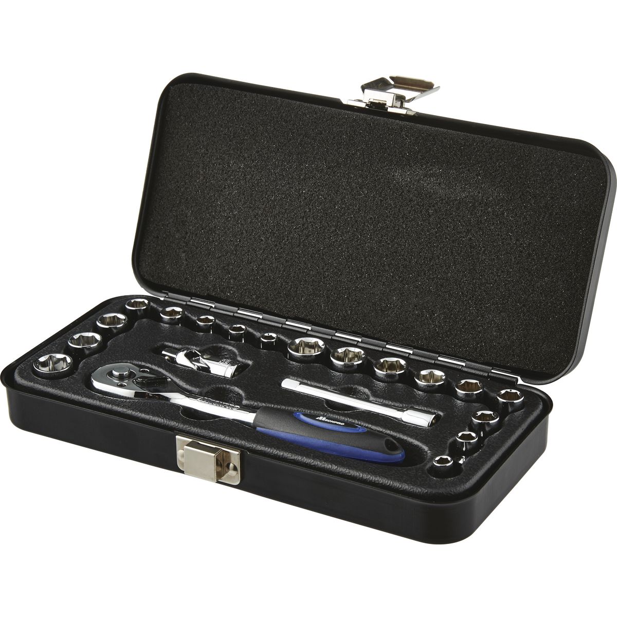 Mechpro Blue Socket Set Metric/SAE 1/4In Drive 20pc - MPBSK108K