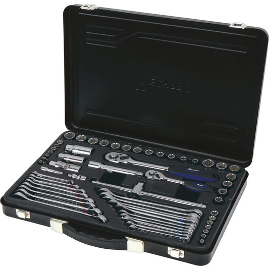 Mechpro Blue Socket Set Metric/SAE 1/4In & 1/2In Drive 60pc - MPBSK109K