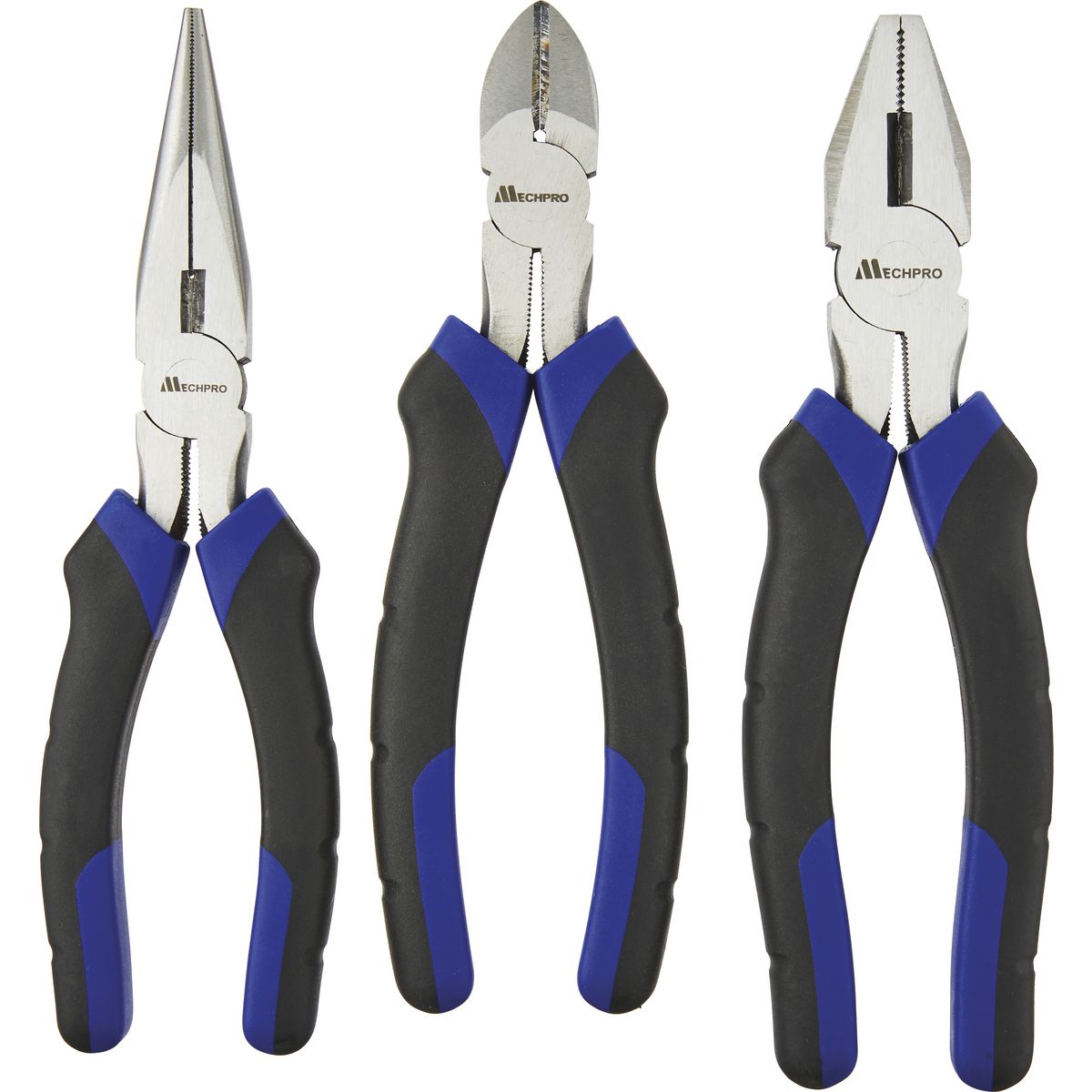 Mechpro Blue Pliers Set 200mm 3pc - MPBP106K