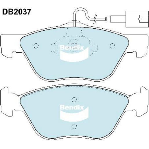 Bendix EURO Brake Pads Set Front - DB2037EURO