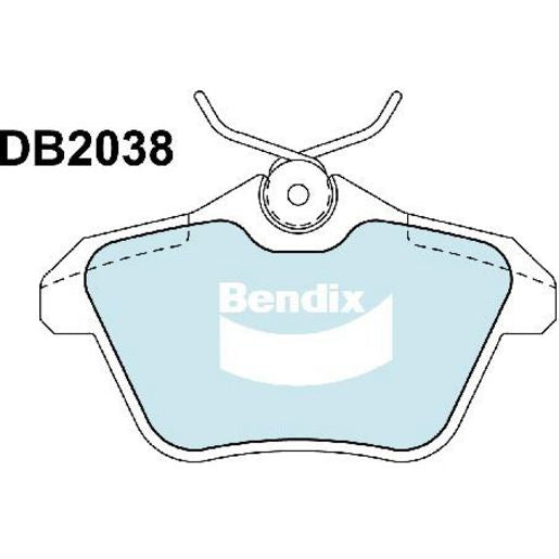 Bendix EURO Brake Pads Set Rear - DB2038EURO