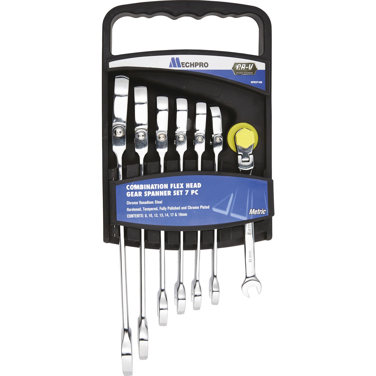 Mechpro Blue Flex Head Spanner Set 7pc - MPBSP109K