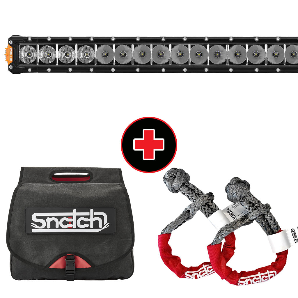 STEDI LED3301-PRO-28L, Snatch Soft Shackle and Recovery Bag Bundle