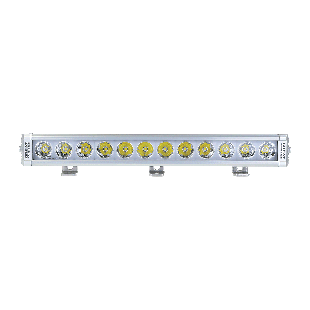 Great Whites Attack Alloy LED Driving Light Bar Backlit (12x5W) Spot Beam 11-32V - GWB5124A