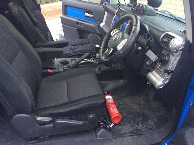 Kap Industries Fire Extinguisher Bracket to suit Toyota FJ Cruiser - KI-FJ