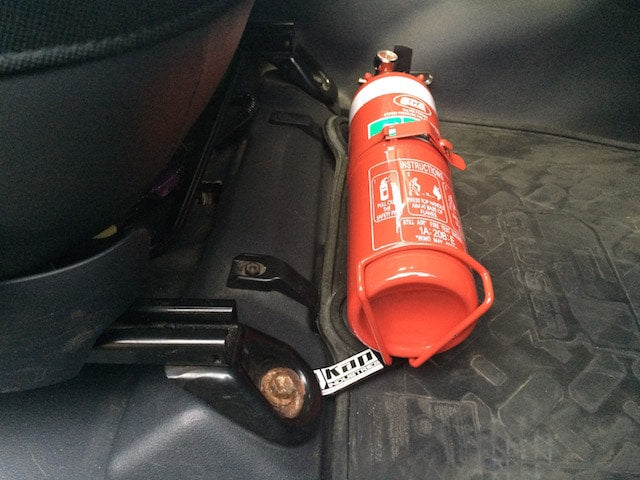 Kap Industries Fire Extinguisher Bracket to suit Toyota FJ Cruiser - KI-FJ