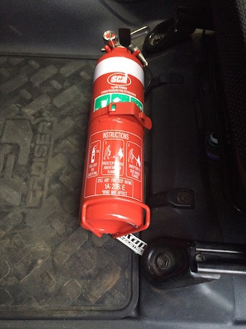 Kap Industries Fire Extinguisher Bracket to suit Toyota FJ Cruiser - KI-FJ