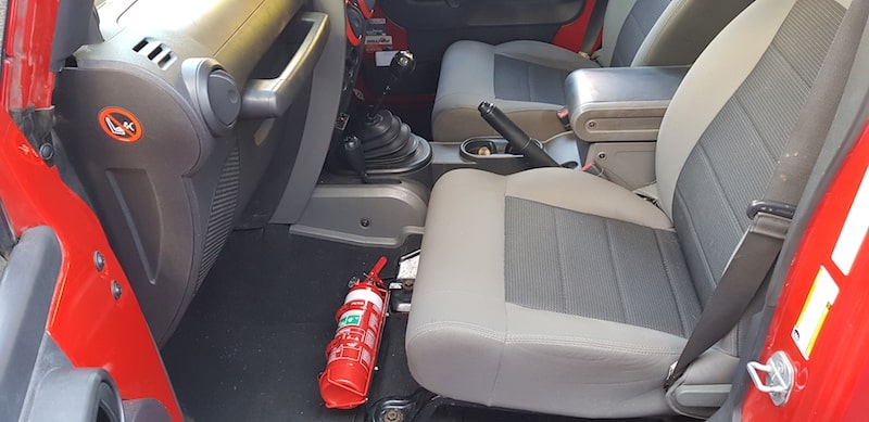 Kap Industries Fire Extinguisher Bracket to suit Jeep Wrangler JK - KI-JEEP-JK